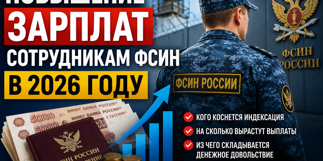 Повышение зарплаты сотрудникам ФСИН в 2026 году: кого коснется индексация и на сколько вырастут выплаты