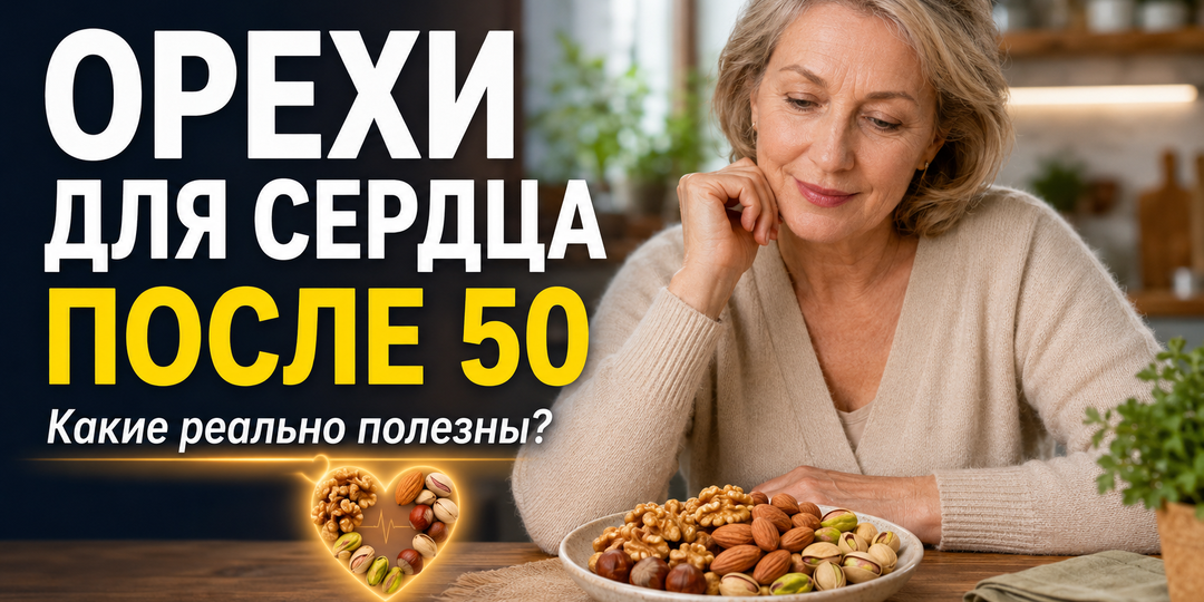 Орехи для сердца: какие реально защищают сосуды после 50?