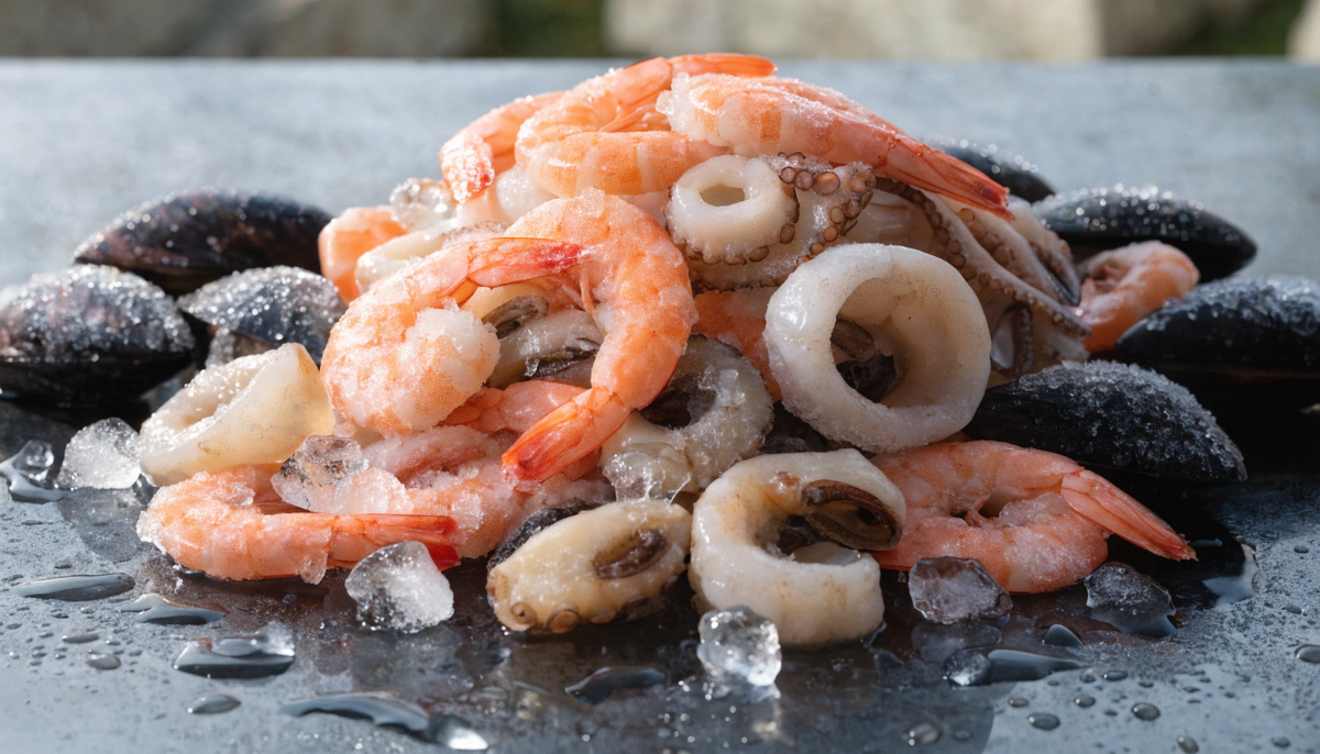 Замороженные морепродукты 