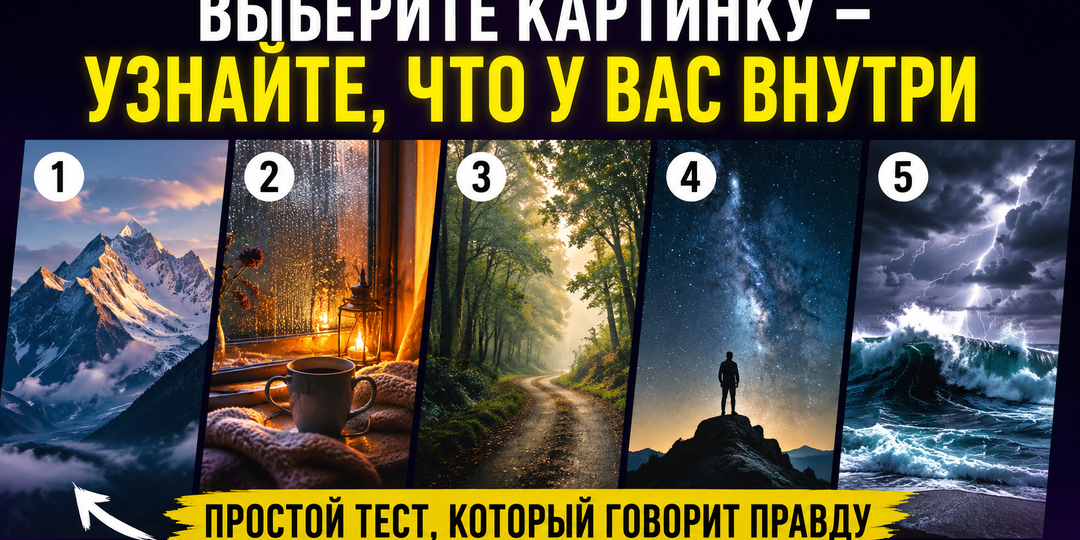 Тест, который зацепит с первого взгляда: выберите картинку - и узнаете, что сейчас происходит внутри вас