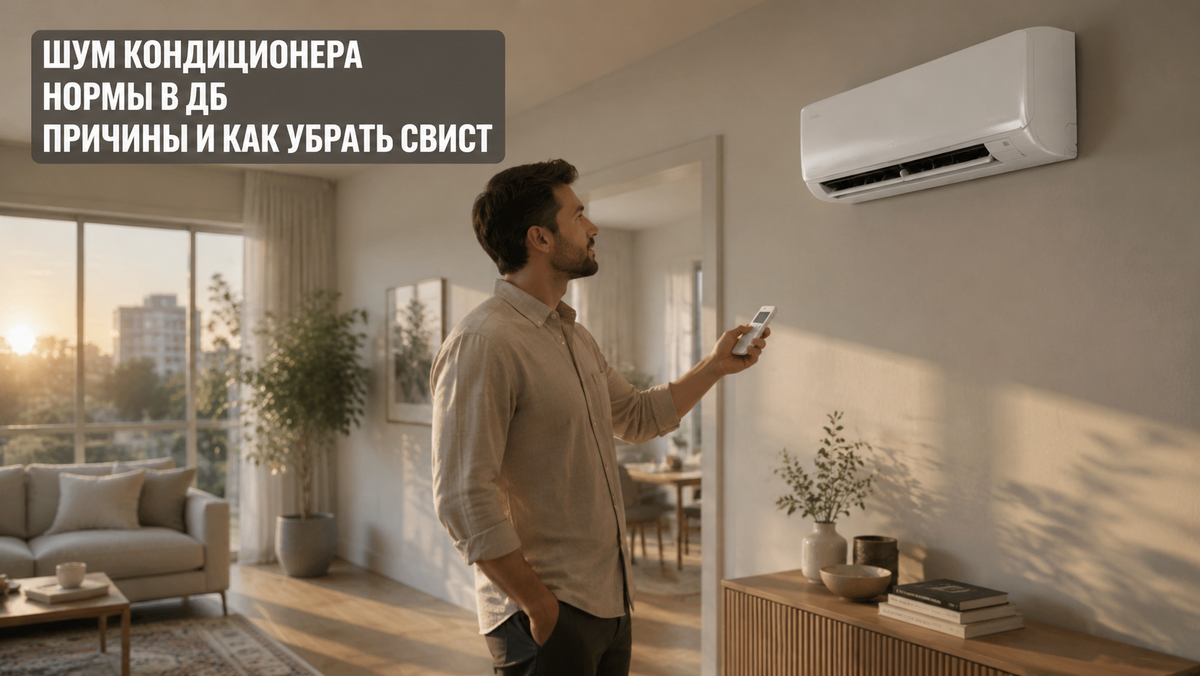 Шум кондиционера дБ, причины свиста треска гула