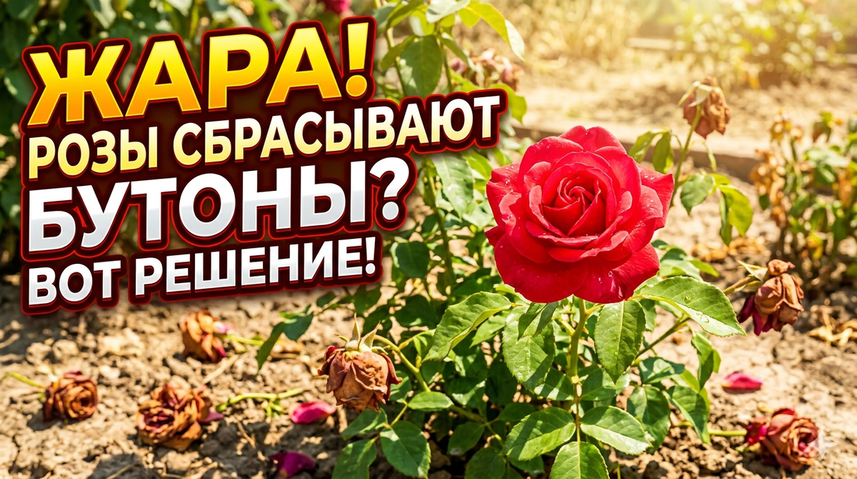 Розы в Жару: Вот Почему Они Сбрасывают Бутоны и Как Это Остановить!