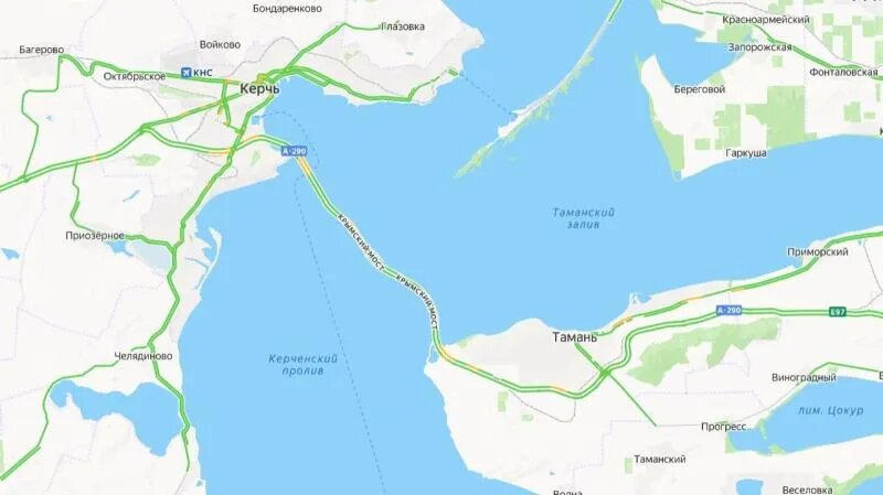 Крымский мост сейчас: ситуация 13 июня на 9 часов