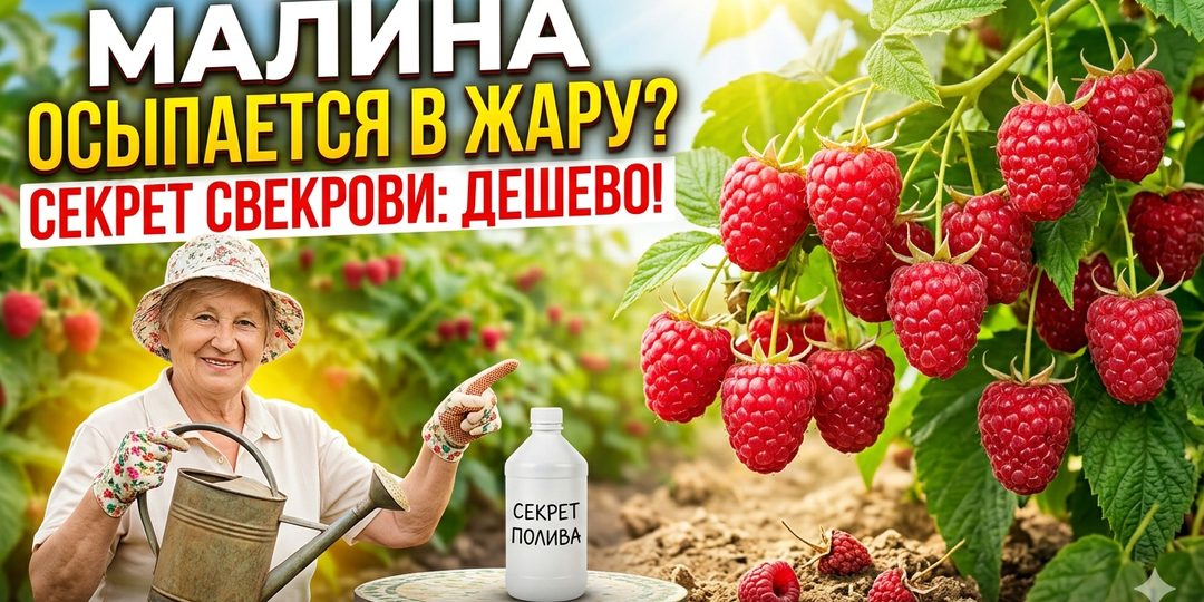 Я Теряла Половину Малины в Жару Каждый Год. Свекровь Полила Одним Средством — и Всё Изменилось!
