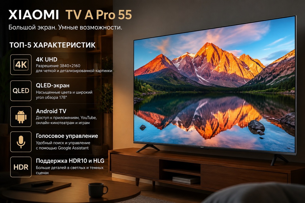 Телевизор Xiaomi TV A pro 55 2026