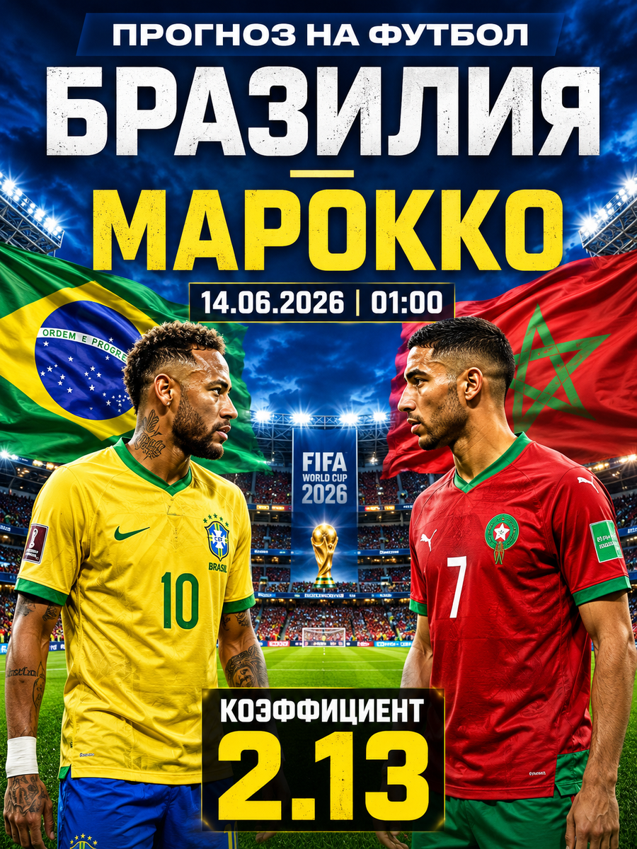Бесплатный прогноз на футбол: Бразилия — Марокко | прогноз на матч и ставки на футбол