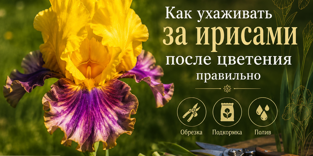 Как ухаживать за ирисами после цветения правильно