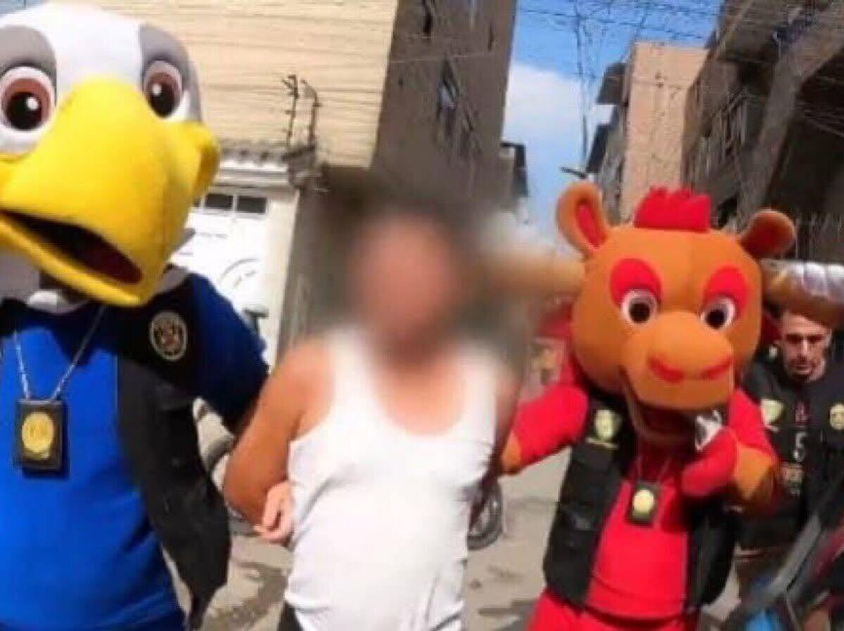    В Перу полицейские в костюмах талисманов ЧМ-2026 задержали наркоторговца | © Фото : Policía Nacional del Perú