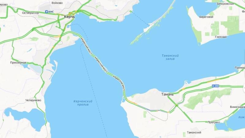 Крымский мост сейчас: ситуация 13 июня на 11 часов