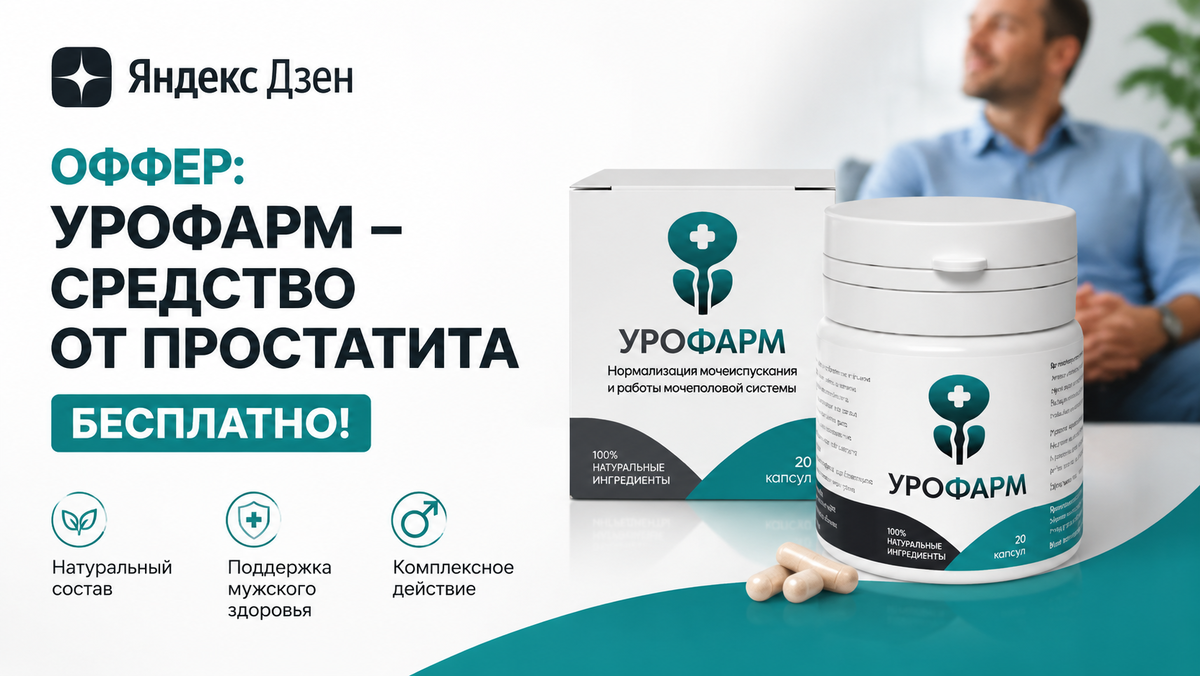 Урофарм - средство от простатита (бесплатно)
