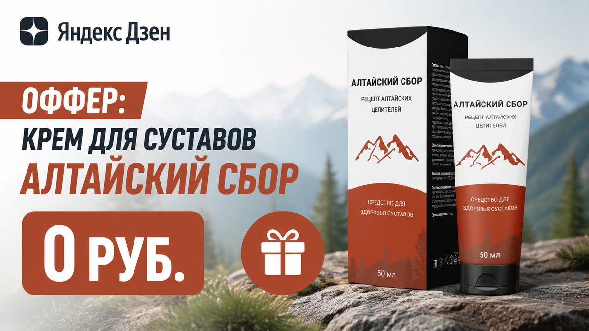 Крем для суставов Алтайский сбор 0 руб 