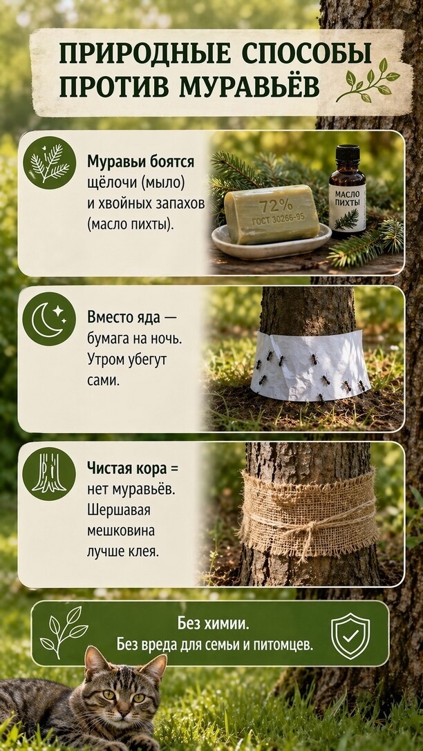 Сегодня делюсь секретом, как вывести муравьёв с участка