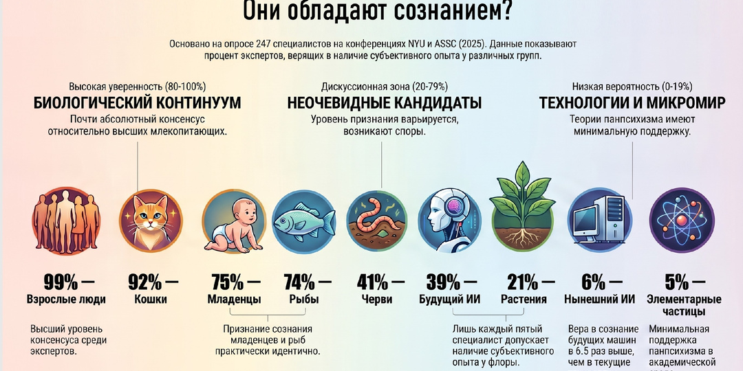 Специалисты больше верят в сознание кошек, чем младенцев