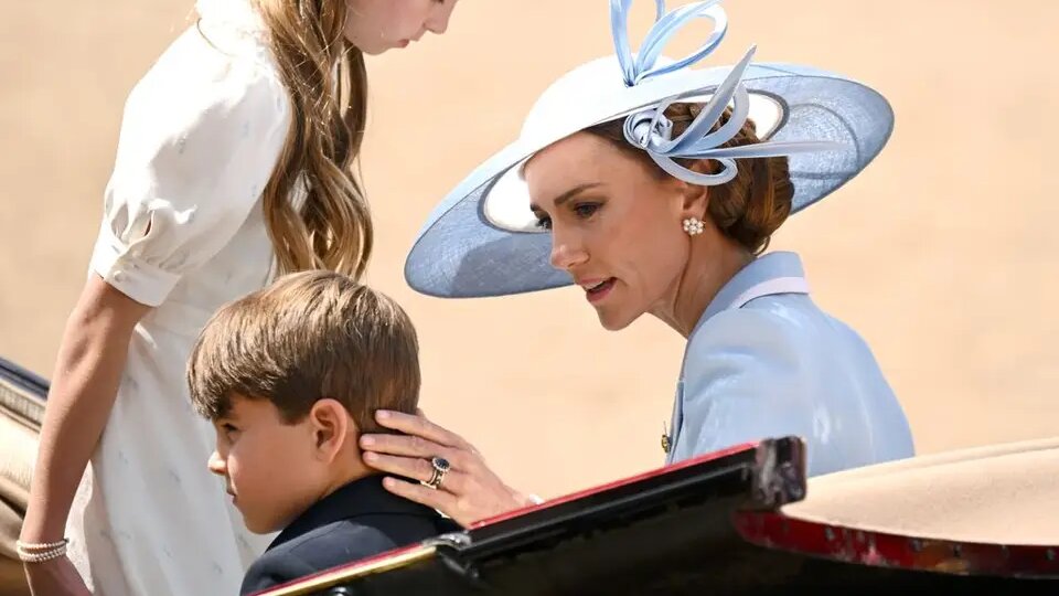 Как Кейт поддерживает Джорджа, Шарлотту и Луи на церемонии Trooping the Colour