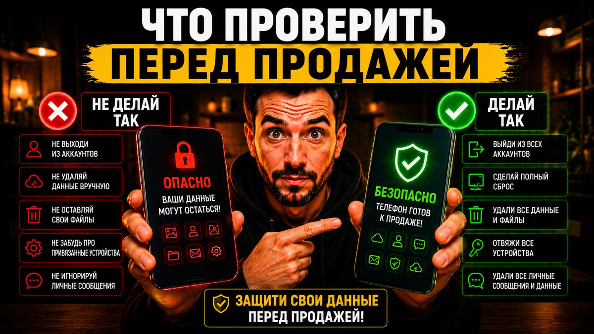 Как подготовить телефон к продаже и защитить личные данные.