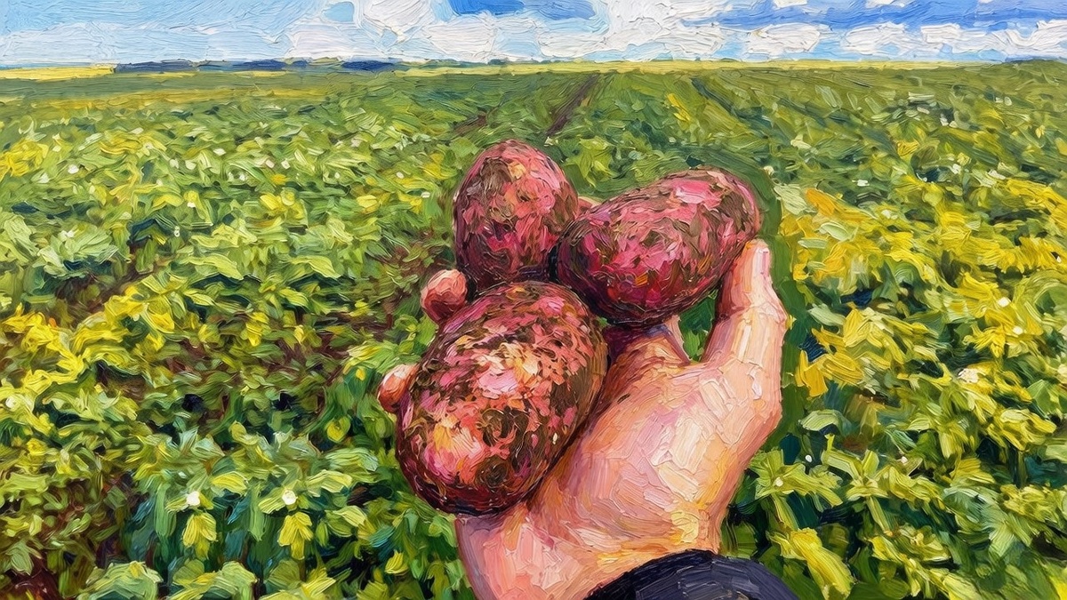 Урожаю картофеля быть! (рисунок)