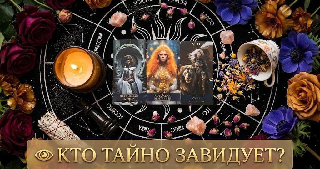 🤫 ВАШ ТАЙНЫЙ НЕДОБРОЖЕЛАТЕЛЬ ‼️ Кто за вами следит и что ему приготовила Судьба ⁉️ Таро-расклад