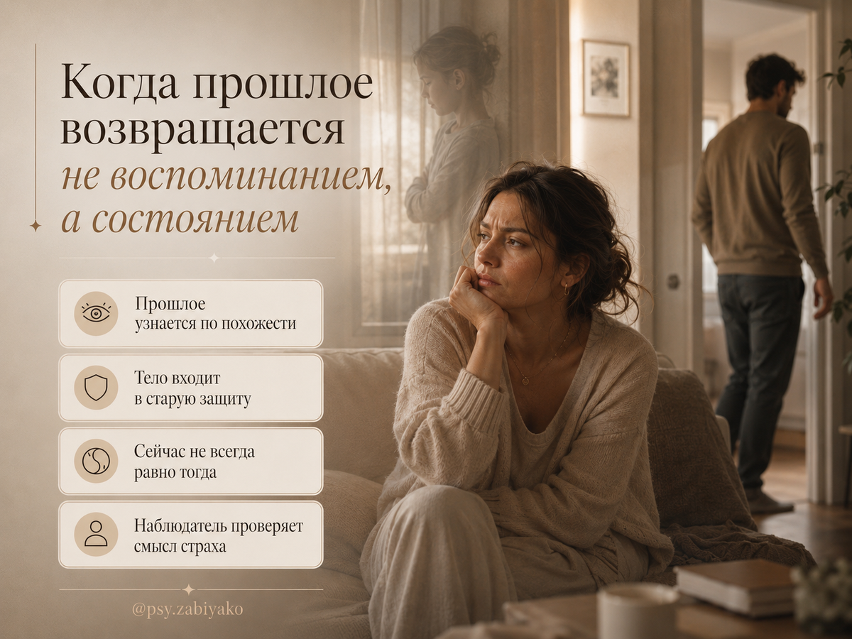 Травма записывает не только событие. Она записывает контекст, в котором телу стало небезопасно