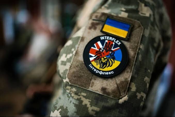 Шеврон военнослужащего ВСУ, участвующего в британской программе «Интрфлекс».