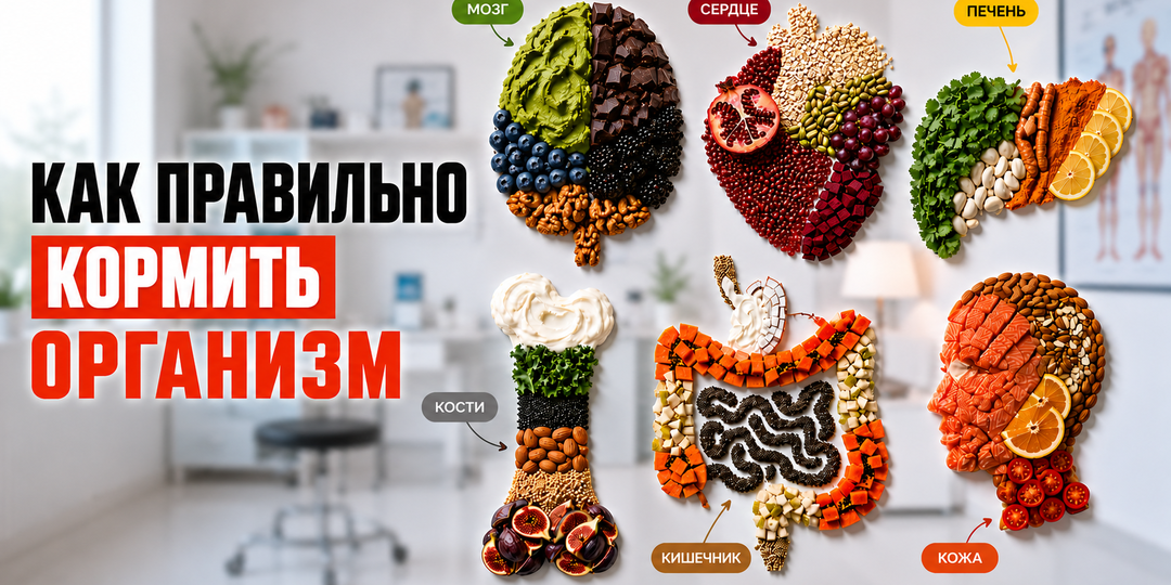 Что нужно есть для мозга, кожи, сердца и костей: простая схема, которую должен знать каждый