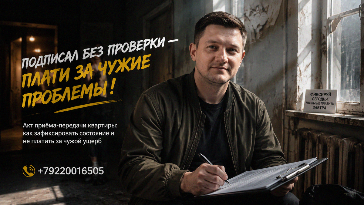    Документ, фиксирующий состояние квартиры при передаче. Святослав Шакин
