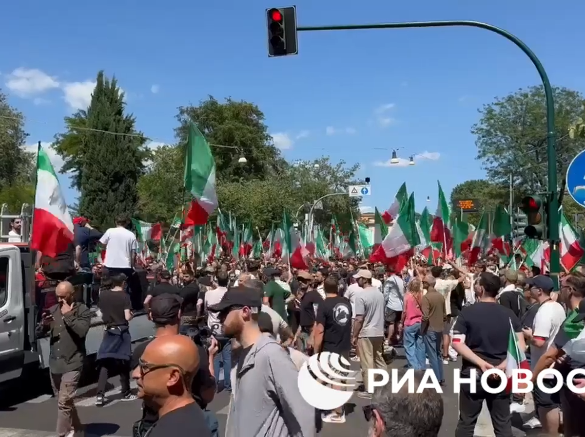    Шествие ультраправых в Риме | © РИА Новости
