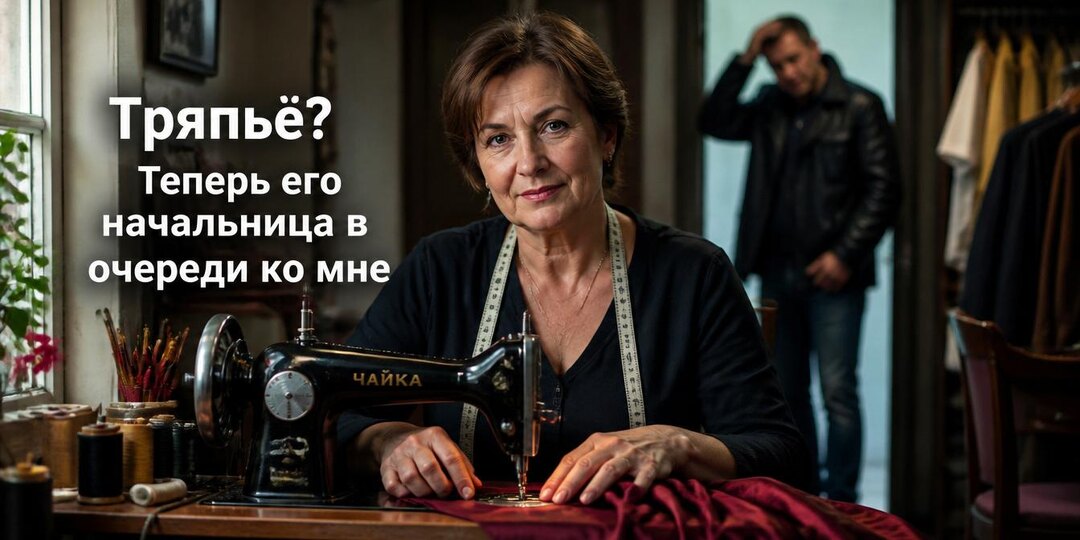 «Кому нужно твоё тряпьё?» — сказал муж, когда я шила до полуночи. Через три года его начальница пришла ко мне за платьем сама.