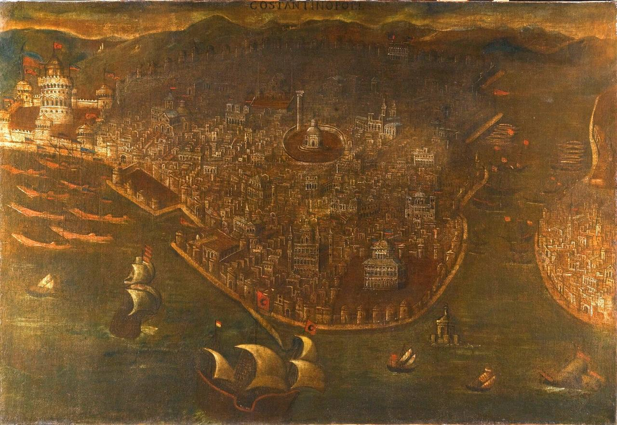 Падение Константинополя. Неизвестный венецианский художник, кон. XV — нач. XVI века.