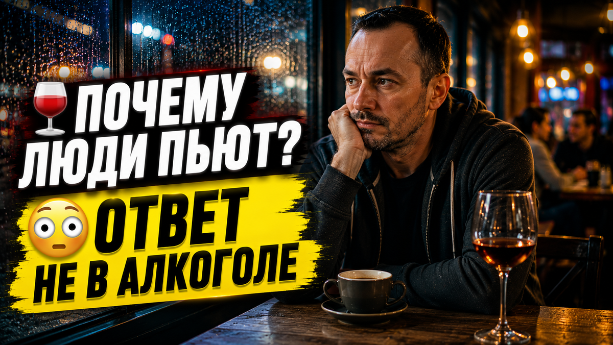 🍷 Почему люди пьют алкоголь? Ответ оказался гораздо глубже, чем кажется