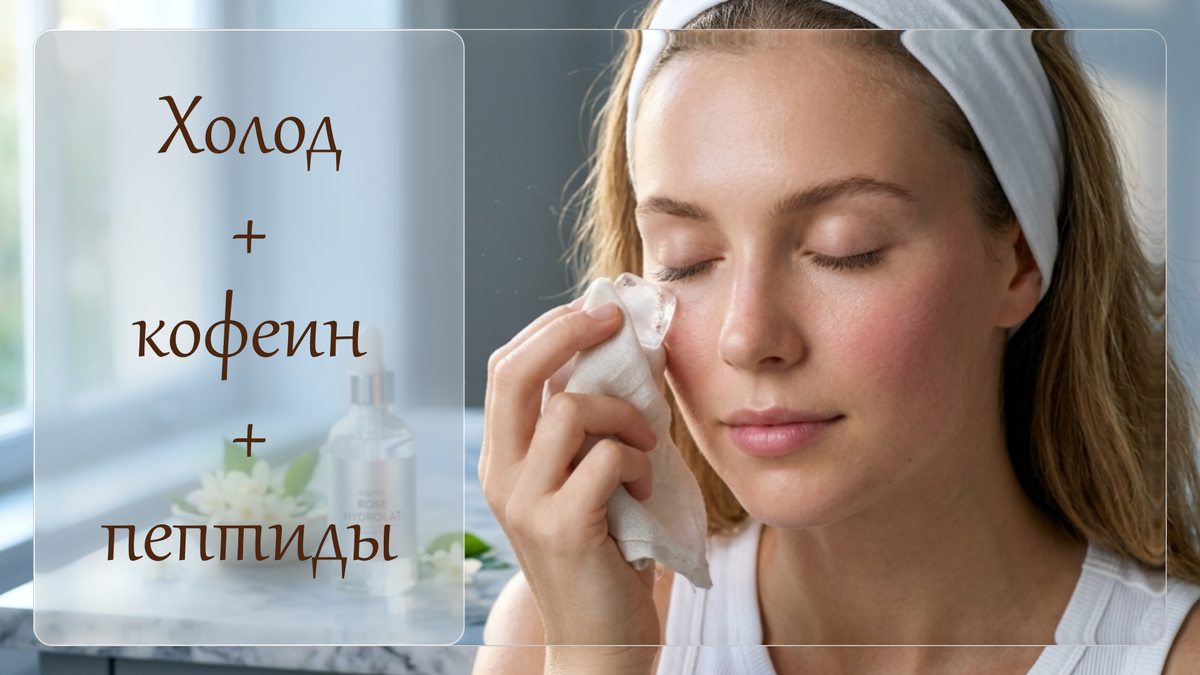 Убираем отёки под глазами и разглаживаем «гусиные лапки» без ботокса