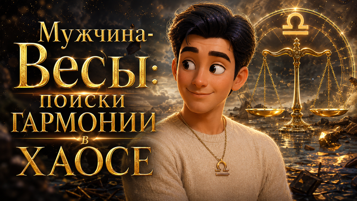Весы-Мужчина: поиски гармонии в хаосе