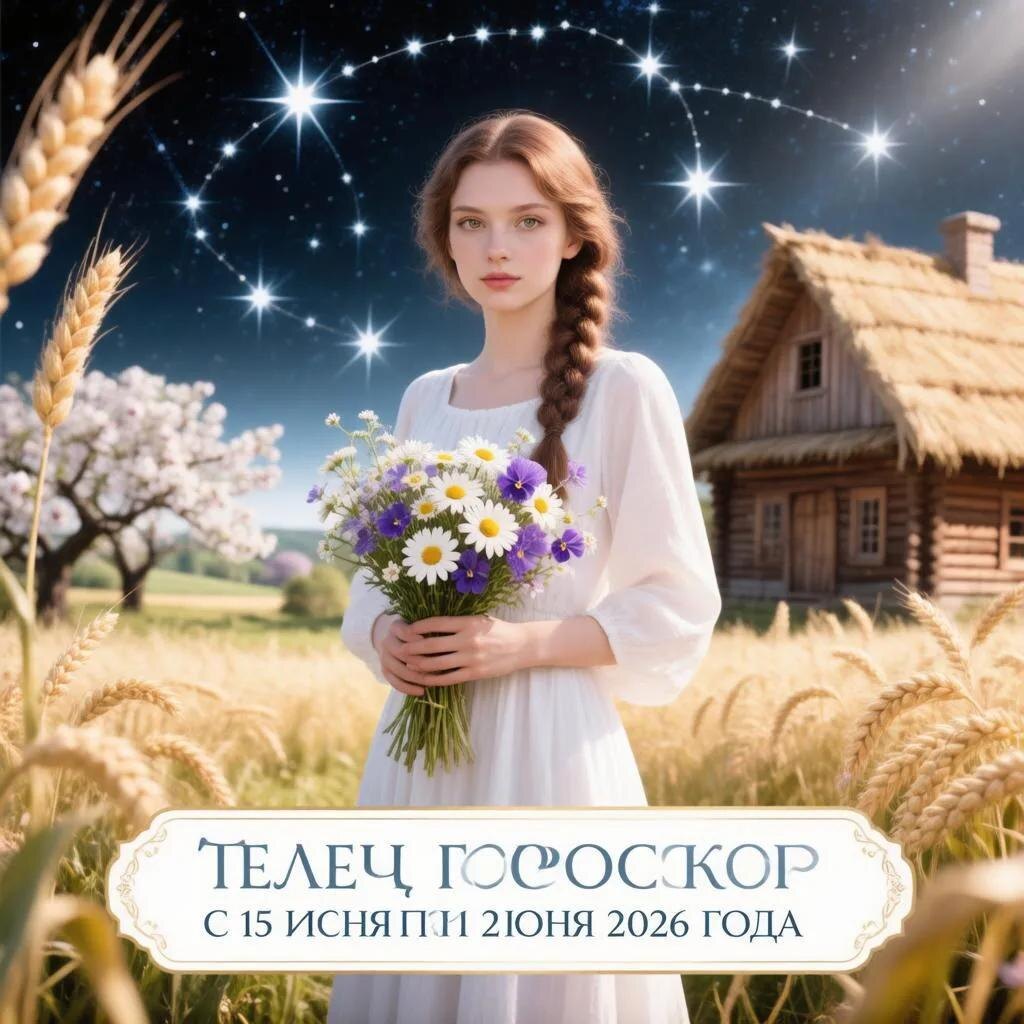 Иллюстрация гороскоп телец