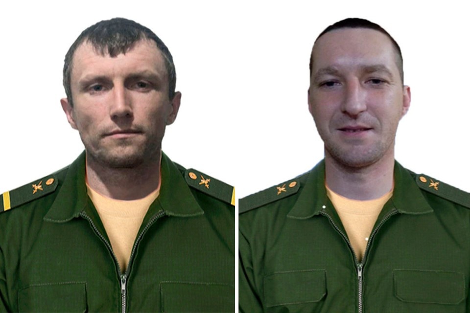    Ефрейтор Евгений Кравченко и рядовой Сергей Якимов Минобороны РФ