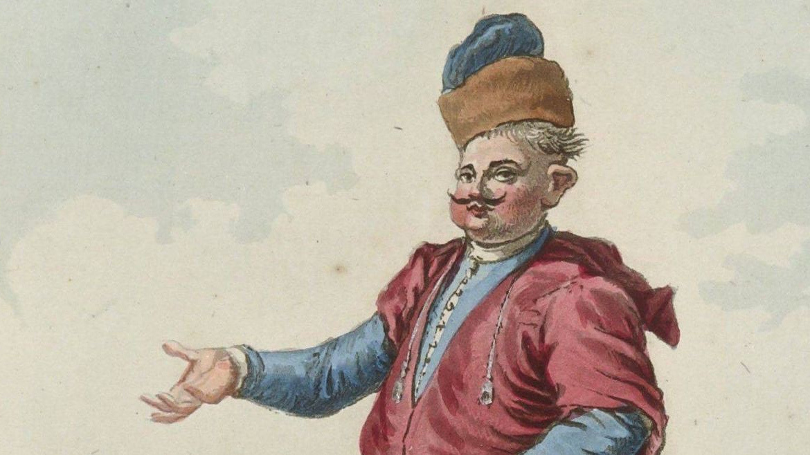     Жан Пьер Норблен де ла Гурден. Польский шляхтич (фрагмент). 1790
