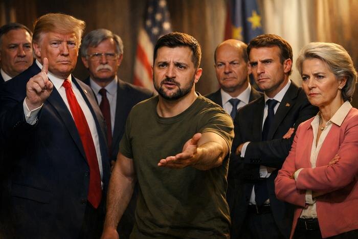 Трамп врал, европейцы бредили, Зеленский попрошайничал: итоги недели. Обложка © Chat GPT
