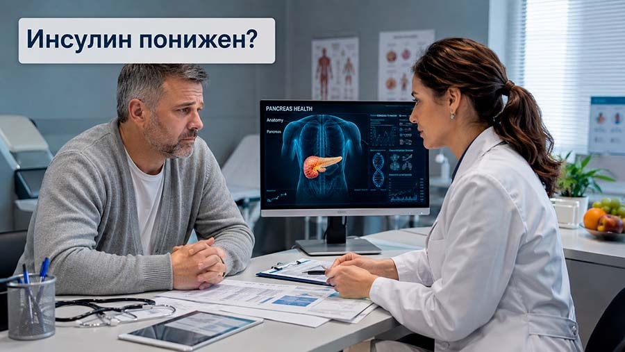 Низкий инсулин может быть первым сигналом серьёзных проблем с поджелудочной железой. Какие симптомы нельзя игнорировать, почему человек резко худеет и когда это уже риск диабета.