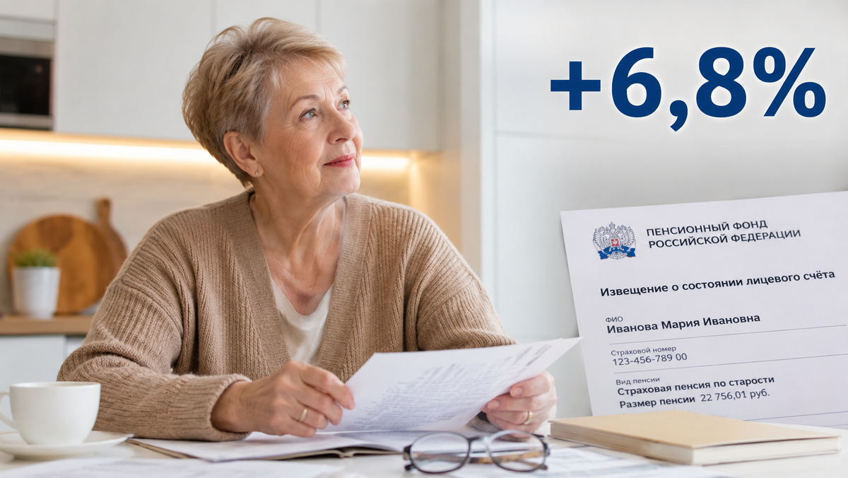 Социальные пенсии с апреля подняли на 6,8%. Но на руках прибавка видна не у всех.
