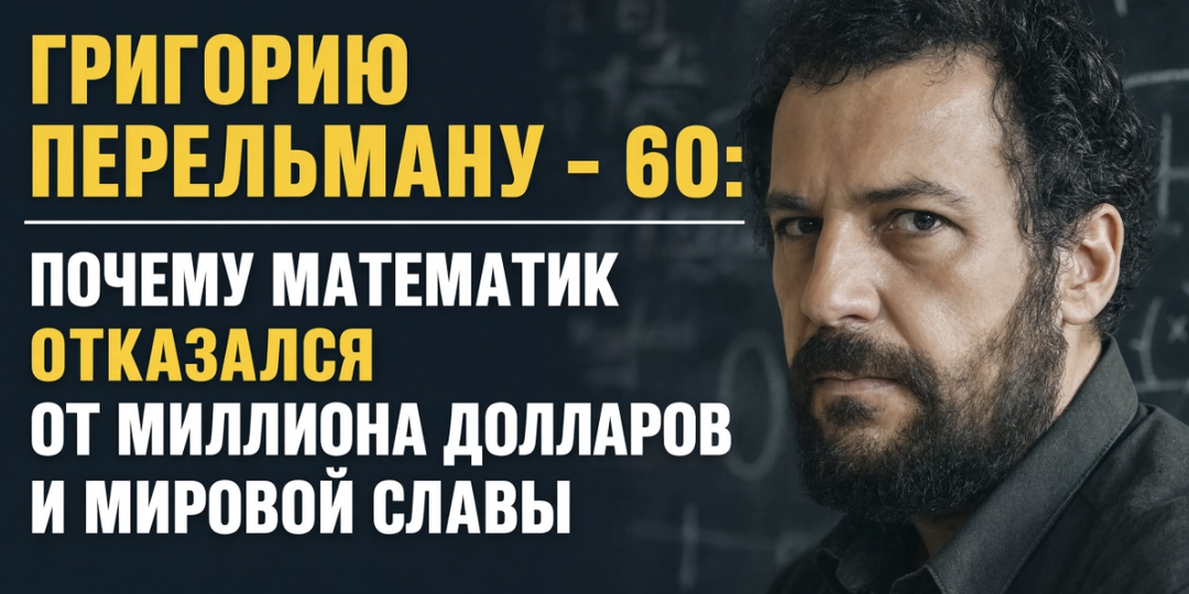 Названы истинные причины отказа юбиляра Перельмана от всемирного признания и богатства и миллионов
