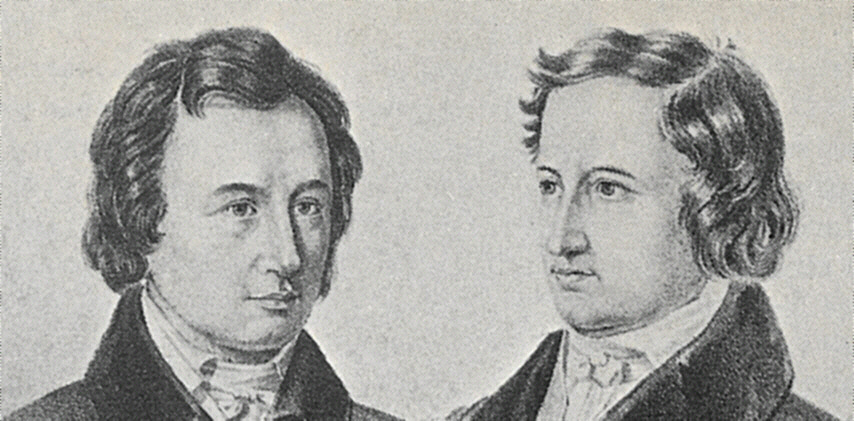 Вильгельм и Якоб Гримм, ок. 1837