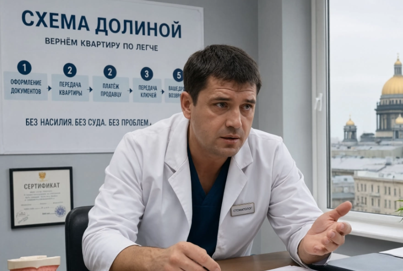 В Питере стоматолог пытается вернуть квартиру по схеме Долиной после того как только что продал её