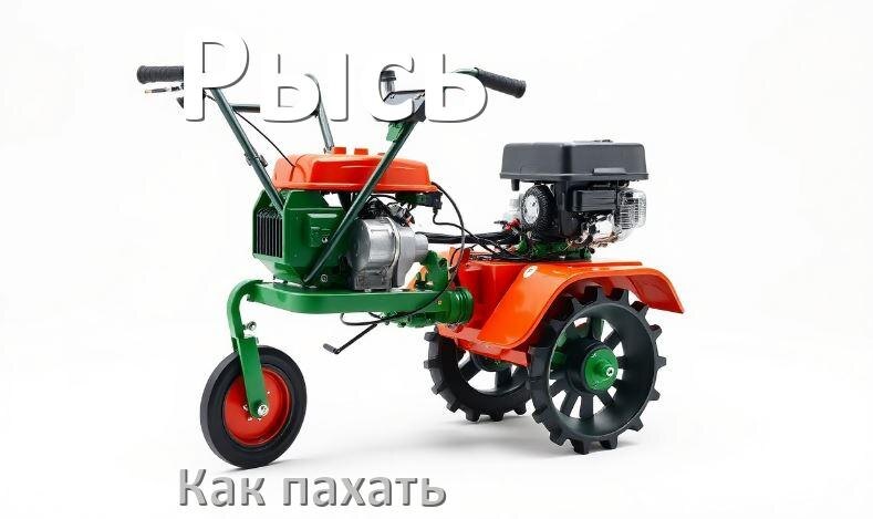 
Как пахать мотоблоком Рысь на фрезах и с плугом