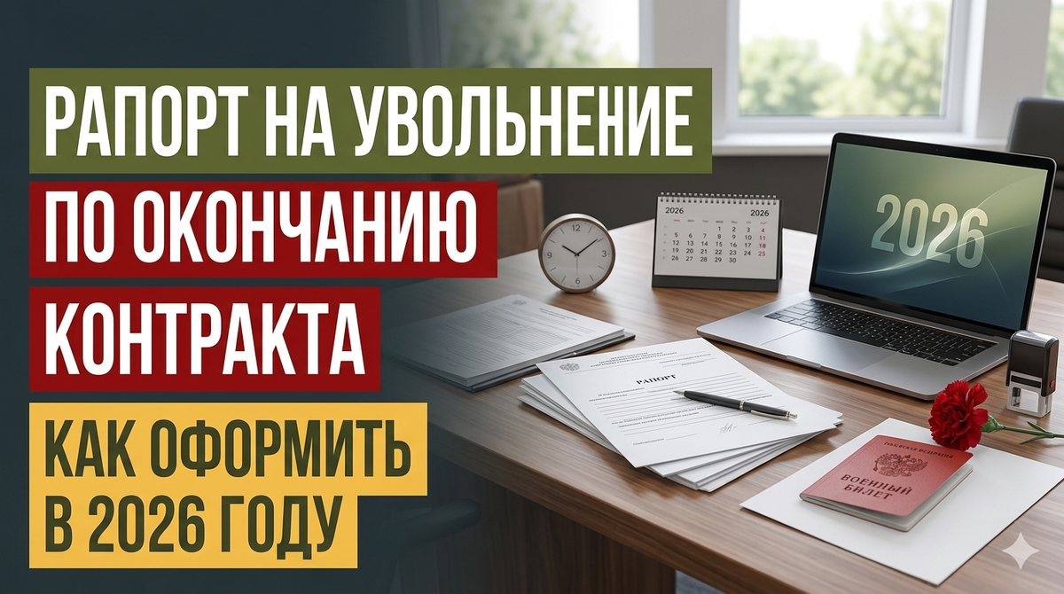 Рапорт на увольнение по окончанию контракта: как правильно составить