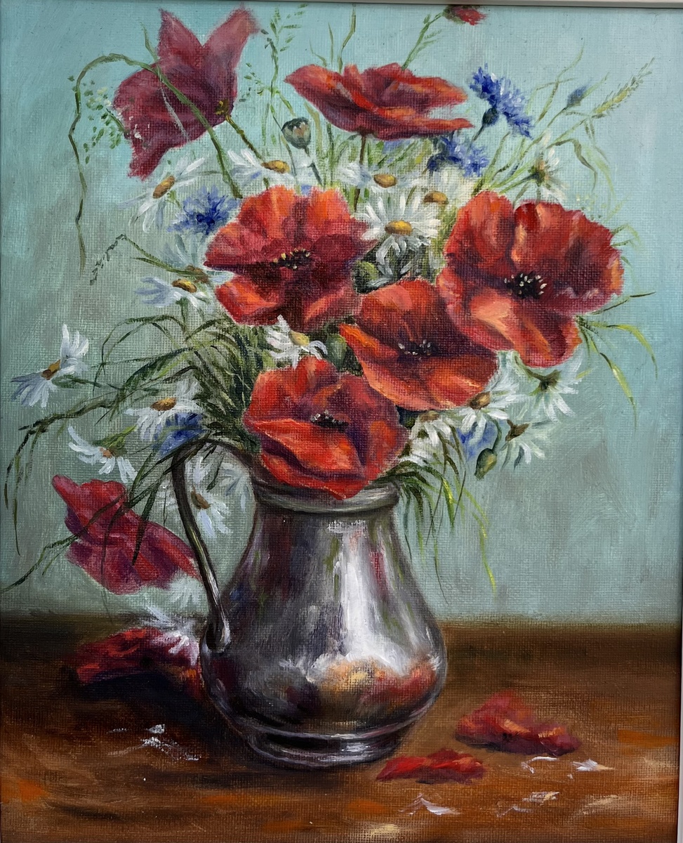 «Маки», холст, масло, 30/25 см 