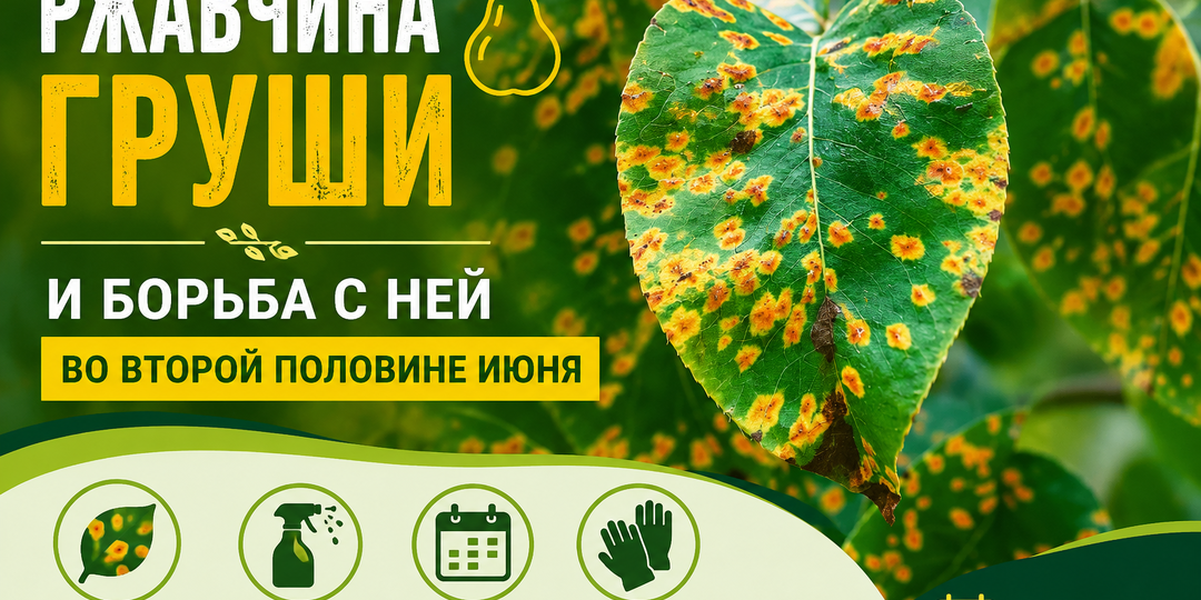 Ржавчина груши и борьба с ней во второй половине июня