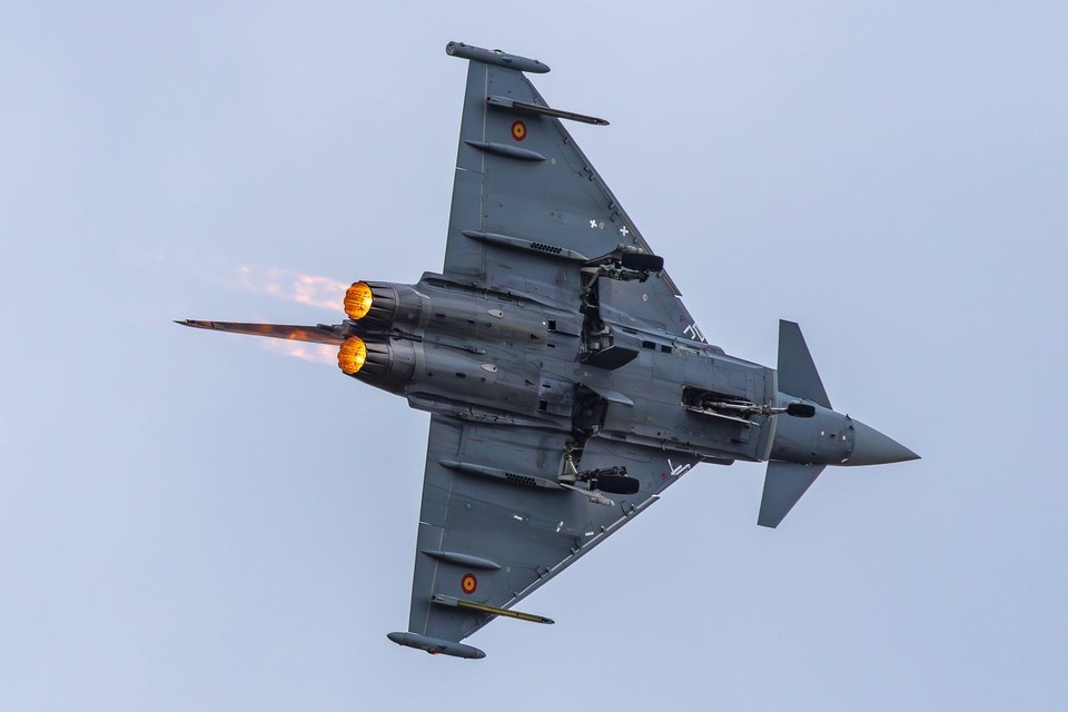    Румыния отправила к границе с Украиной два истребителя Eurofighter Typhoon. Фото: IMAGO/Ardan Fuessmann/www.imago-images.de/Global Look Press