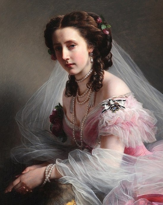 Мария Анна Прусская, худ. Франца Ксавьера Винтерхальтера,1858 /фото с сайта https://ru.wikipedia.org, отредактировано/
