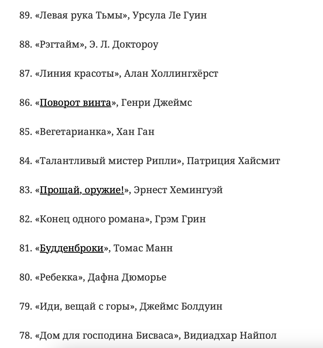 Некоторые книги