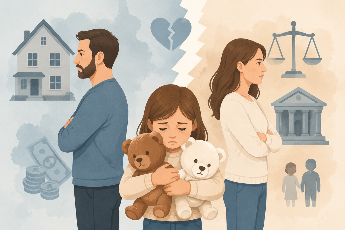 Когда родители разводятся, чаще всего страдает ребёнок. Помните о его правах и интересах!