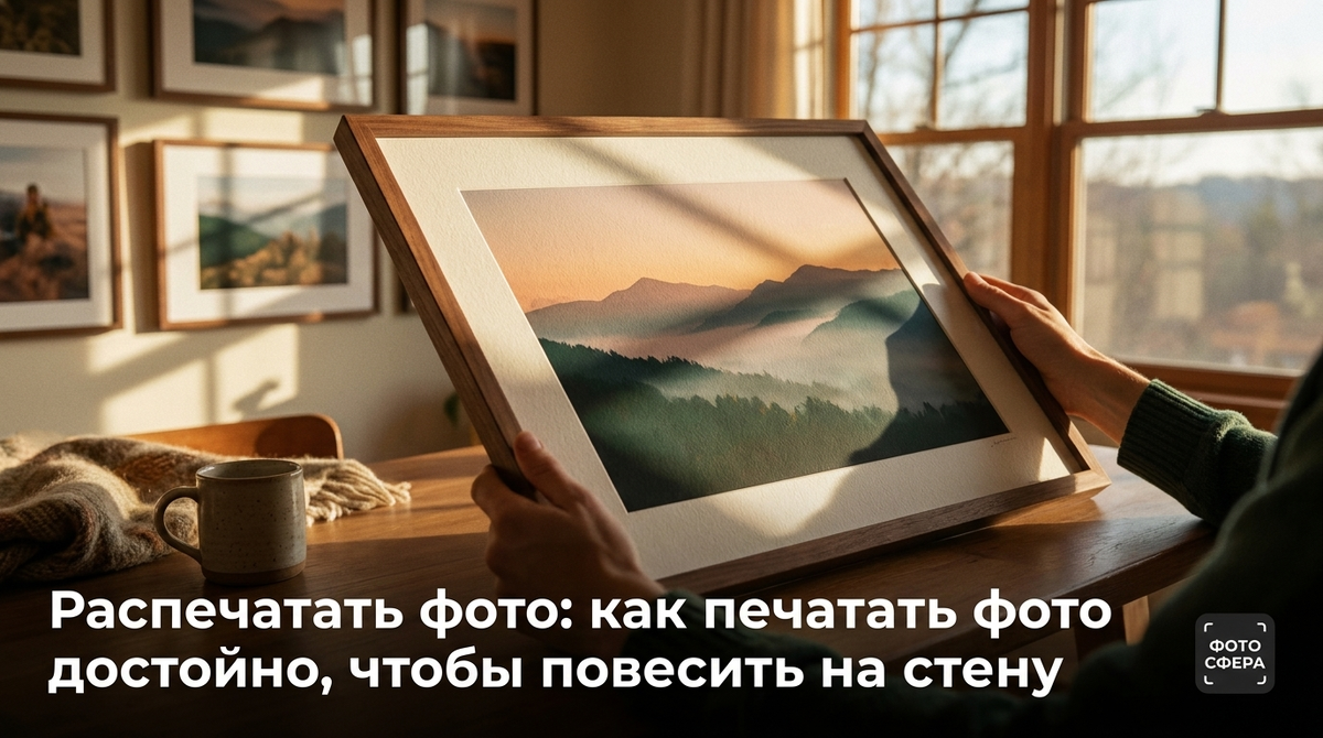 Распечатать фото: как печатать фото достойно, чтобы повесить на стену