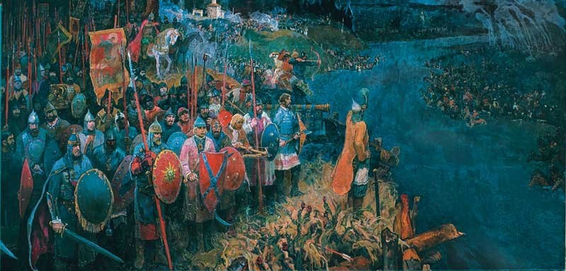 Стояние на Угре. Картина А. Седова. 1980 год. Фото из открытых источников